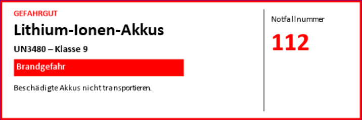 Gefahrgutinformationen